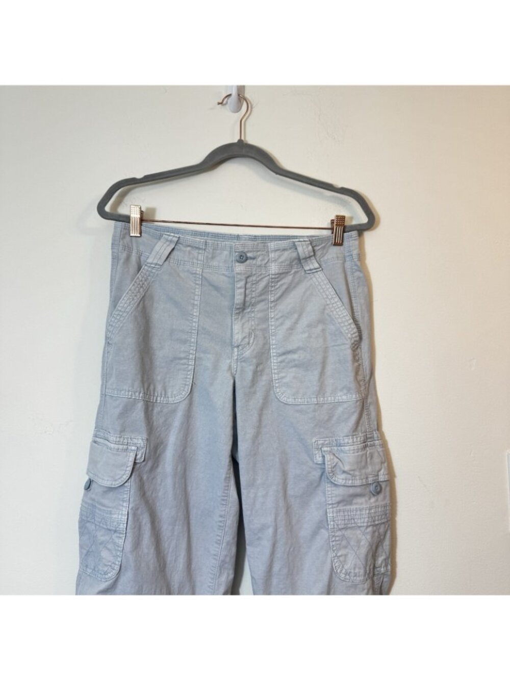 American Eagle Women’s Baggy Jogger Size 8 Cargo Pants Stretch Utility - Picture 2 of 8